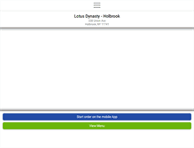 Tablet Screenshot of lotusdynastyholbrook.com